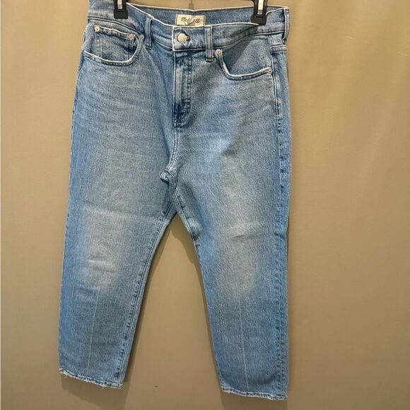 Madewell 90s Straight Leg Light Blue Jeans - Picture 2 of 5